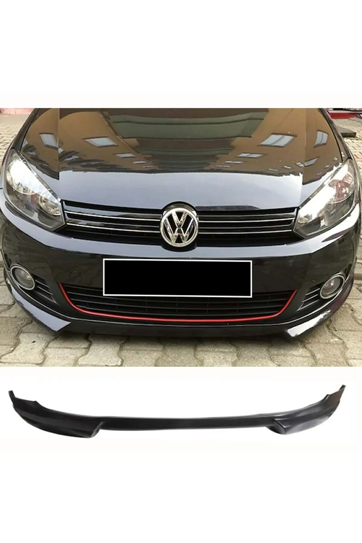 Volkswagen Golf 6 Rieger Ön Karlık Boyasız Abs Plastik 2008-2012 Arası Uyumlu