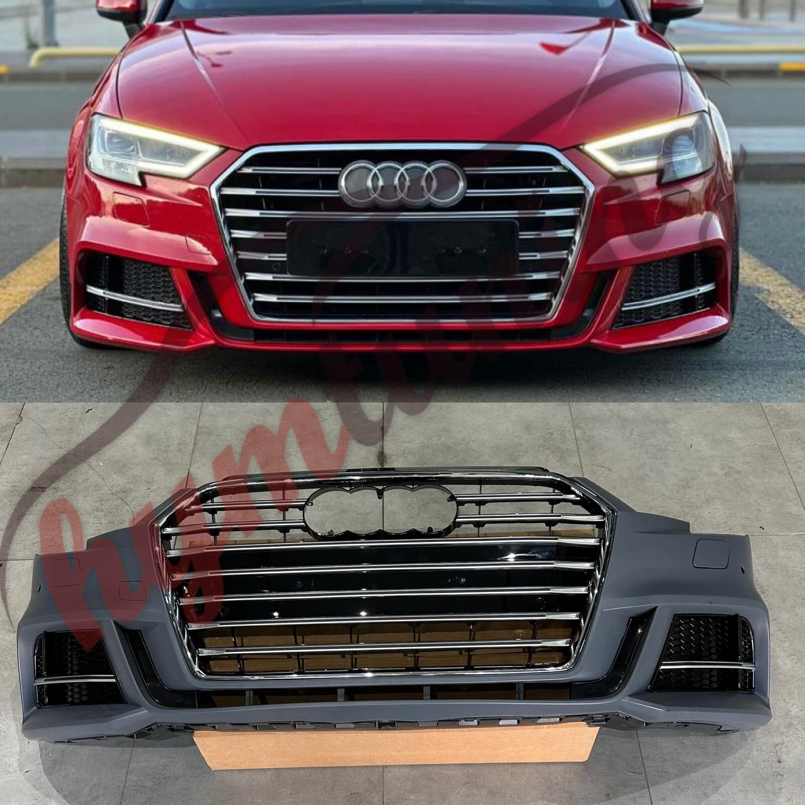 AUDİ A3 S3 ÖN TAMPON PANJUR SETİ SEDAN 2016 2020 UYUMLU
