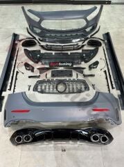 W177 A SERİSİ SEDAN UYUMLU A45 BODYKİT ARKA TAMPONLU SET 2018+