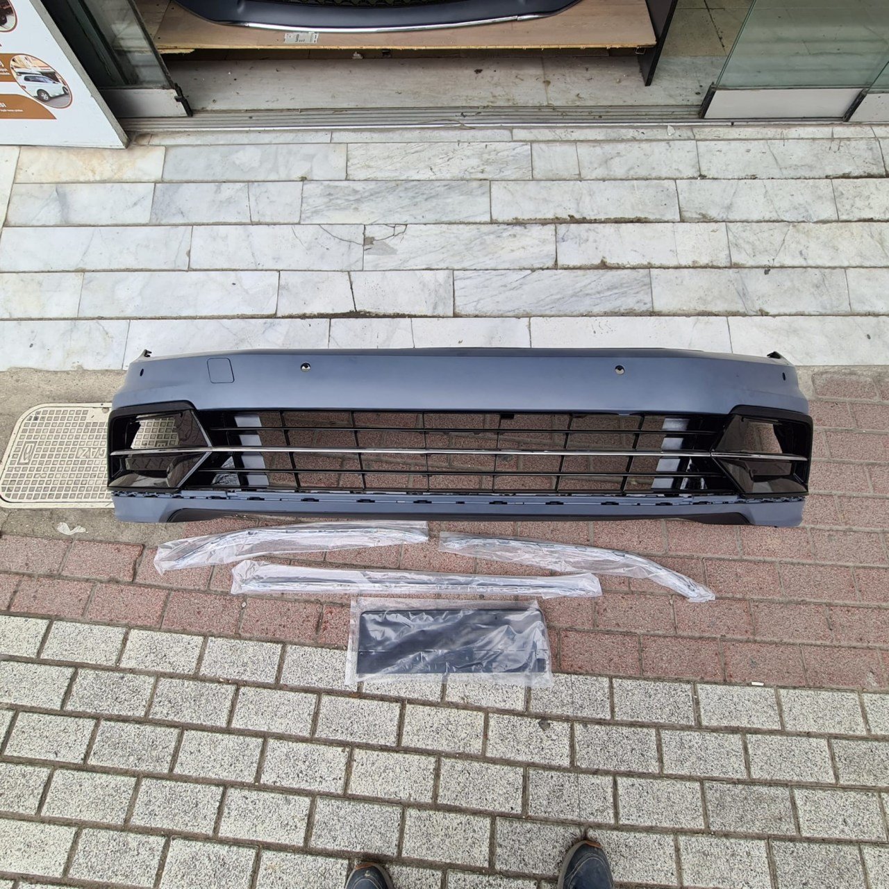 VW Passat B8 Rline Ön Tampon Seti - (Panjur Hariç) 2015 -2018