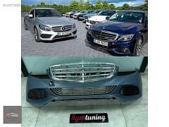MERCEDES C SERİSİ W205  EXCLUSIVE ÖN TAMPON PANJUR  2015 2022  BOYASIZ