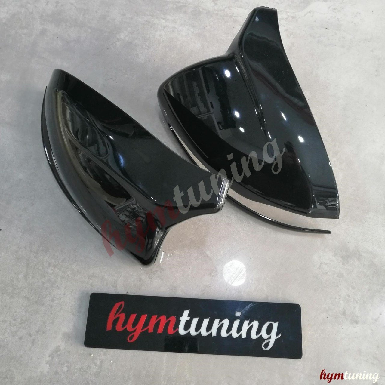 Mercedes S Serisi C217 Yarasa Ayna Kapağı 2015+, Piano Black, ABS Plastik, Parlak Siyah