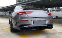 MERCEDES W118 CLA45 DİFÜZÖR & EGZOZ SETI ( KROM EGZOZ )