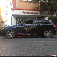 Audi A3 8P Yan Marşpiyel Boyasız ABS Plastik, Boyasız