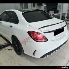 Mercedes C Serisi w205 Spoyler İnce Model, ABS Plastik Boyasız, KEMİK RENGİ