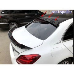 Mercedes C Serisi W205 Cam Üstü Spoiler, ABS Plastik, BOYASIZ Mat Siyah, 2015 2020