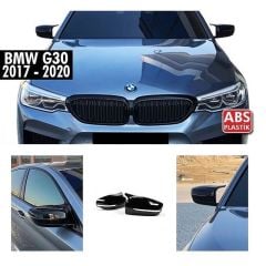 BMW 3 Serisi G20, G22, G30 Yarasa Ayna Kapağı, Piano Black ABS Plastik