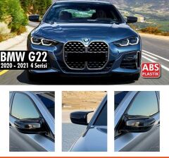 BMW 3 Serisi G20, G22, G30 Yarasa Ayna Kapağı, Piano Black ABS Plastik