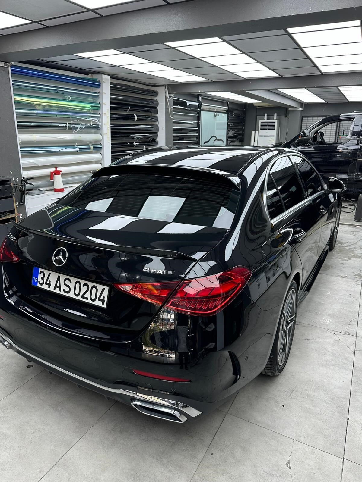 MERCEDES W206 C63 SPOİLER PARLAK SİYAH ABS PLASTİK İTHAL ÜRÜN 2021+