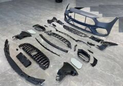 Mercedes C Serisi W206 C63 Ön Tampon + GTR Panjur Seti 2021+